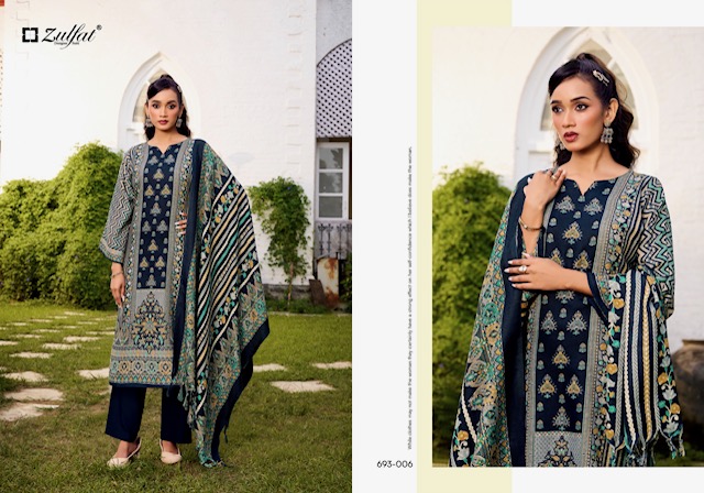 ZULFAT DESIGNER SAKINA PURE WOOLLEN PASHMINA SUITS