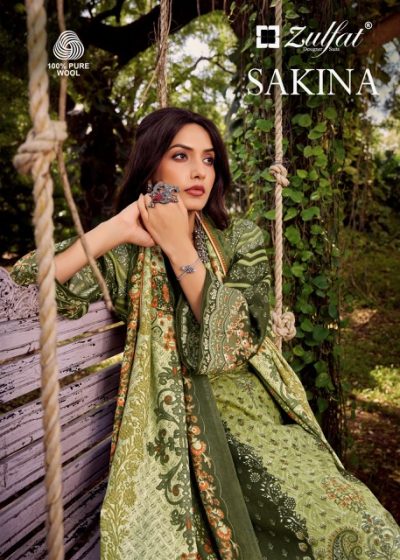 ZULFAT DESIGNER SAKINA PURE WOOLLEN PASHMINA SUITS