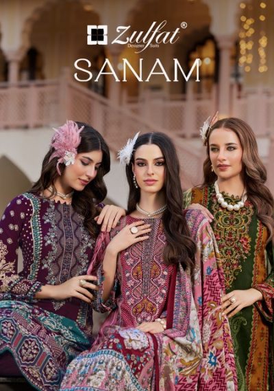 ZULFAT DESIGNER SANAM DRESS MATERIAL SUPPLIER