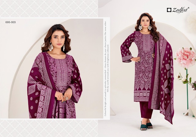 ZULFAT DESIGNER SUFI PASHMINA WOOLLEN SUITS