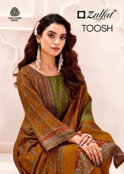 ZULFAT DESIGNER TOOSH PASHMINA WOOLLEN SUITS