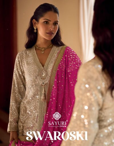 SAYURI DESIGNER SWAROSKI PREMIUM GEORGETTE SUITS