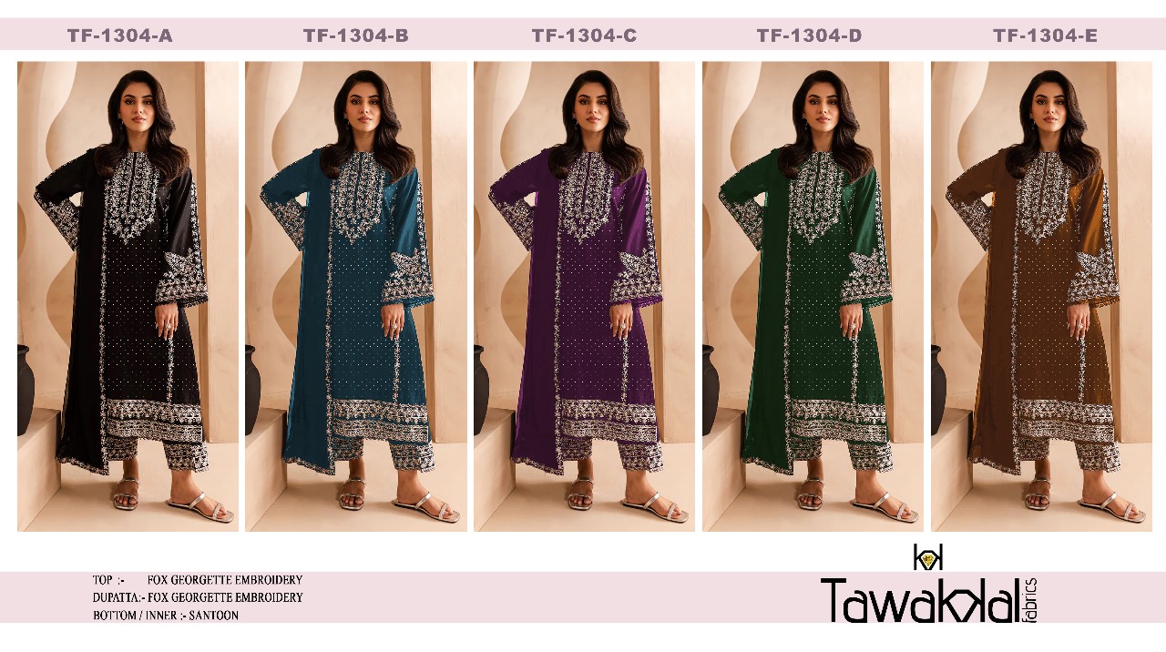 TAWAKKAL FABRICS TF-1304-A TO TF-1304-E