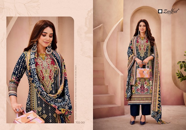 ZULFAT DESIGNER AFSANA PASHMINA WOOLLEN SUITS