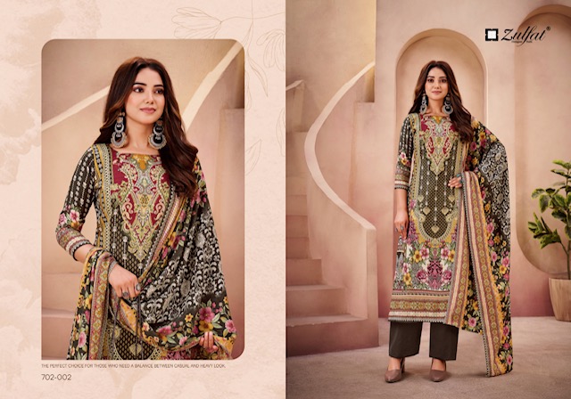 ZULFAT DESIGNER AFSANA PASHMINA WOOLLEN SUITS