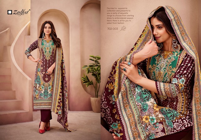 ZULFAT DESIGNER AFSANA PASHMINA WOOLLEN SUITS