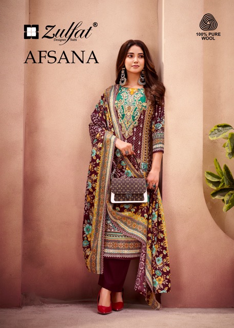 ZULFAT DESIGNER AFSANA PASHMINA WOOLLEN SUITS