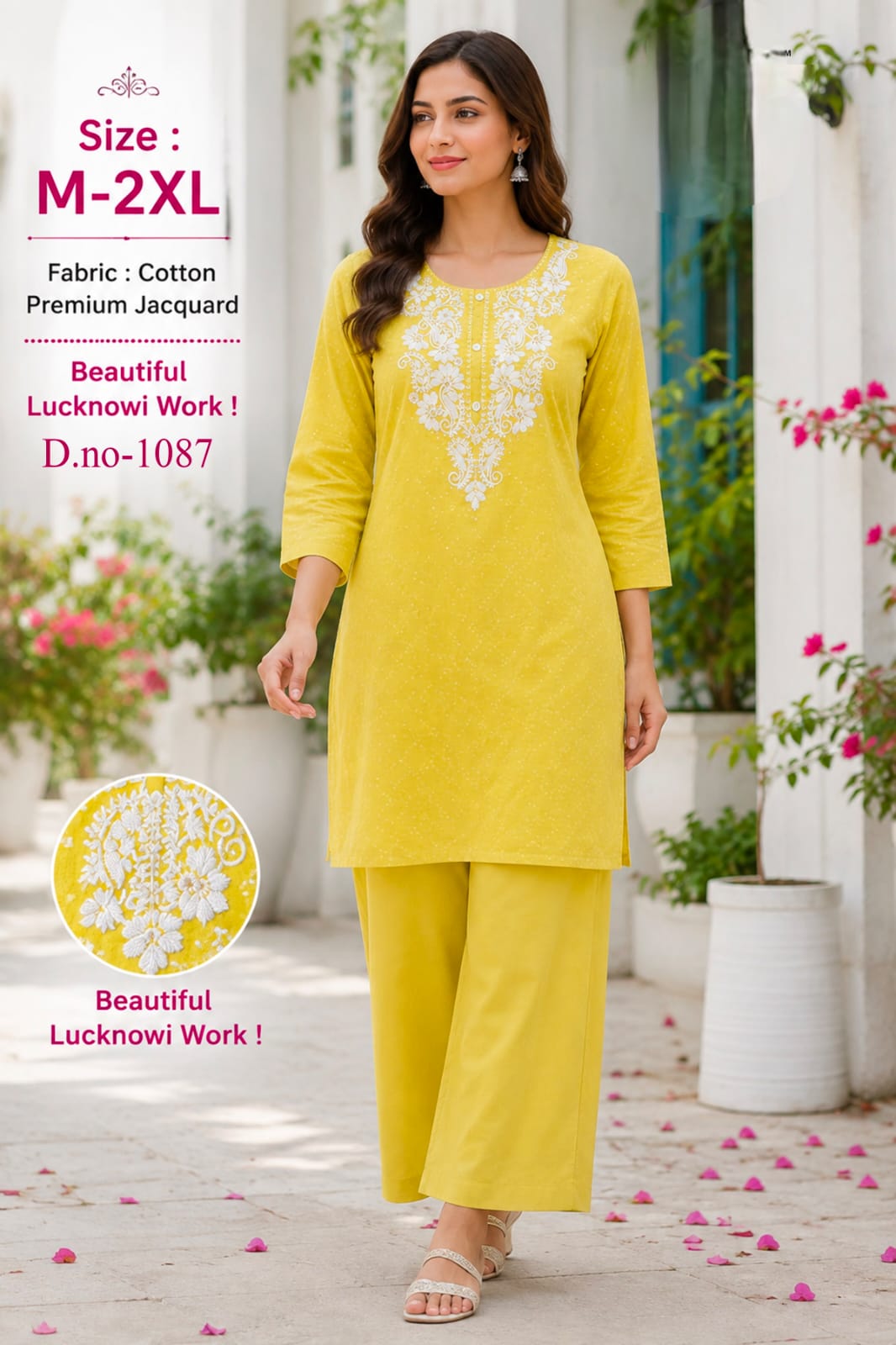 AMR LUCKNOWI WORK CO ORD SET READYMADE