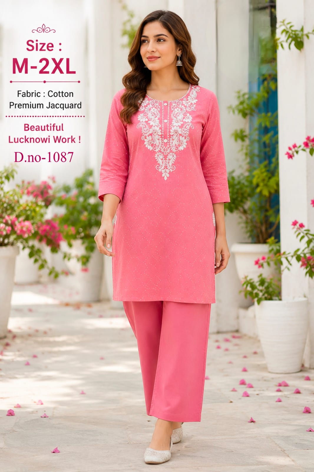 AMR LUCKNOWI WORK CO ORD SET READYMADE