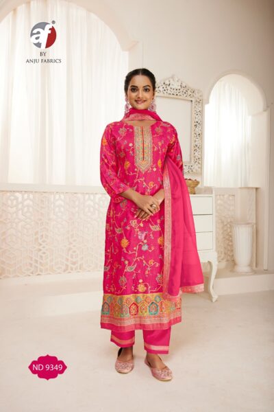 ANJU FABRICS ND 9349 FANCY KURTI READYMADE SET