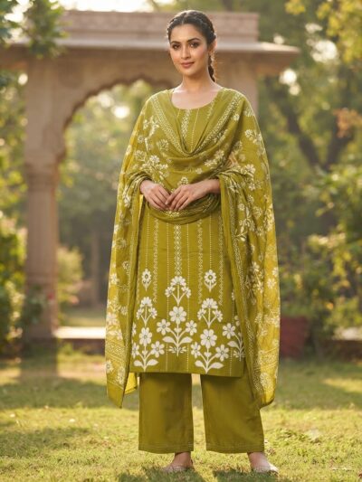 DESIGNER BANDHANI THREE PIECE COMBO IN WHOLESALE