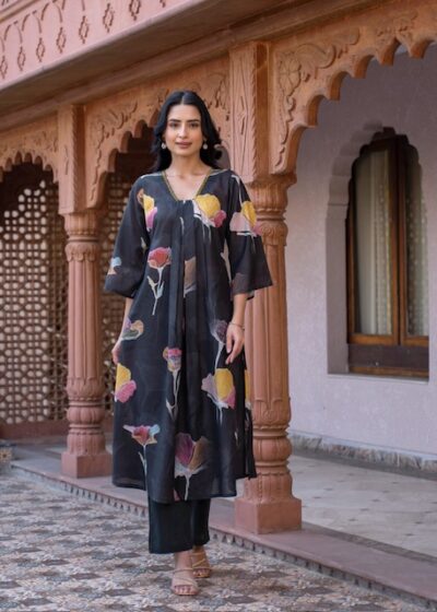 DESIGNER COTTON LONG GOWN COMBO IN WHOLESALE