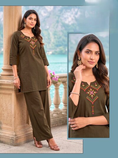DESIGNER DHABU COTTON CO ORD SET COMBO IN WHOLESALE