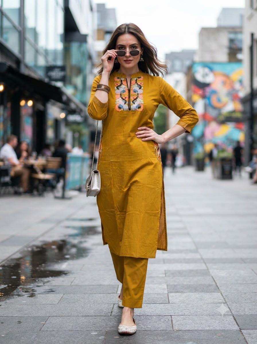 DESIGNER EMBROIDERED CO ORD SET READYMADE