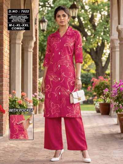 DESIGNER PRINTED CO ORD SET IN COMBO