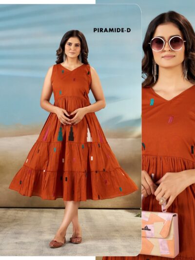FANCY COTTON GOWN IN WHOLESALE