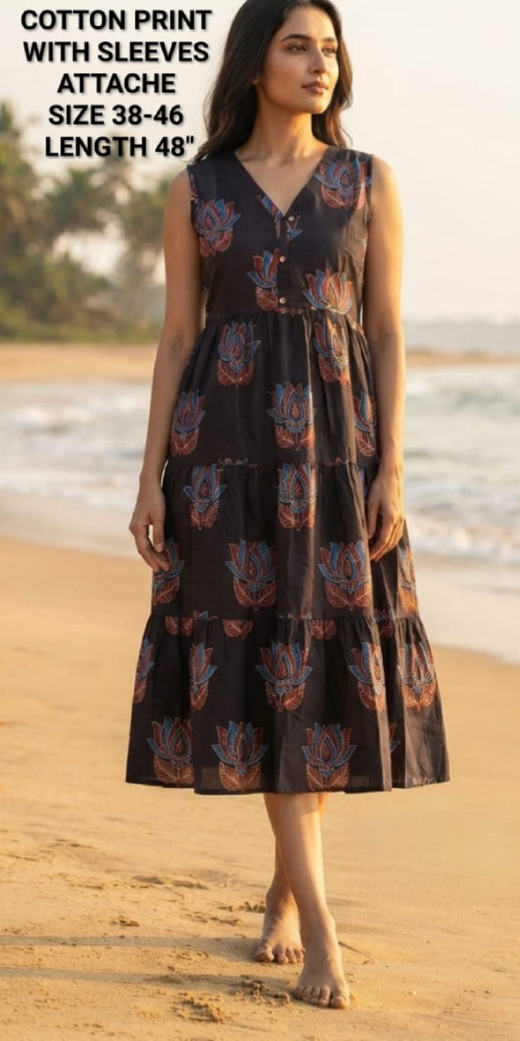 FANCY COTTON LONG GOWN COMBO IN WHOLESALE