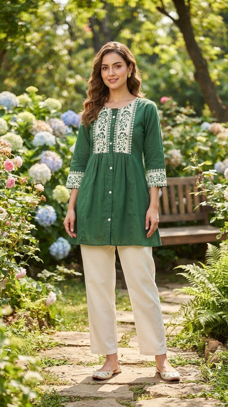 FANCY COTTON SHORT TOP COMBO IN WHOLESALE