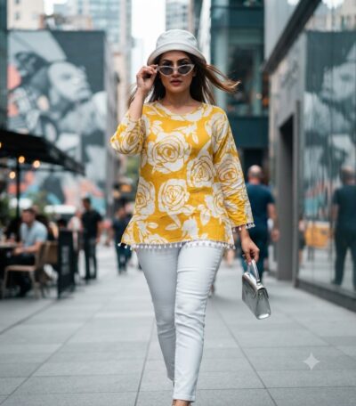 FANCY COTTON SHORT TOP WHOLESALE SURAT