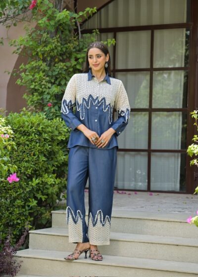FANCY DENIM CO ORD SET COMBO IN WHOLESALE