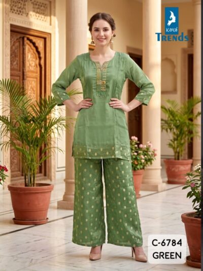 FANCY DESIGNER CO ORD SET IN WHOLESALE PRICE