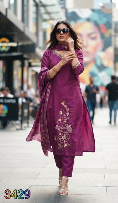 FANCY DESIGNER THREE PIECE COMBO IN WHOLESALE