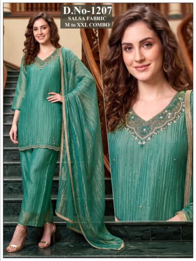 FANCY HANDWORK THREE PIECE COMBO SET IN WHOLESALE