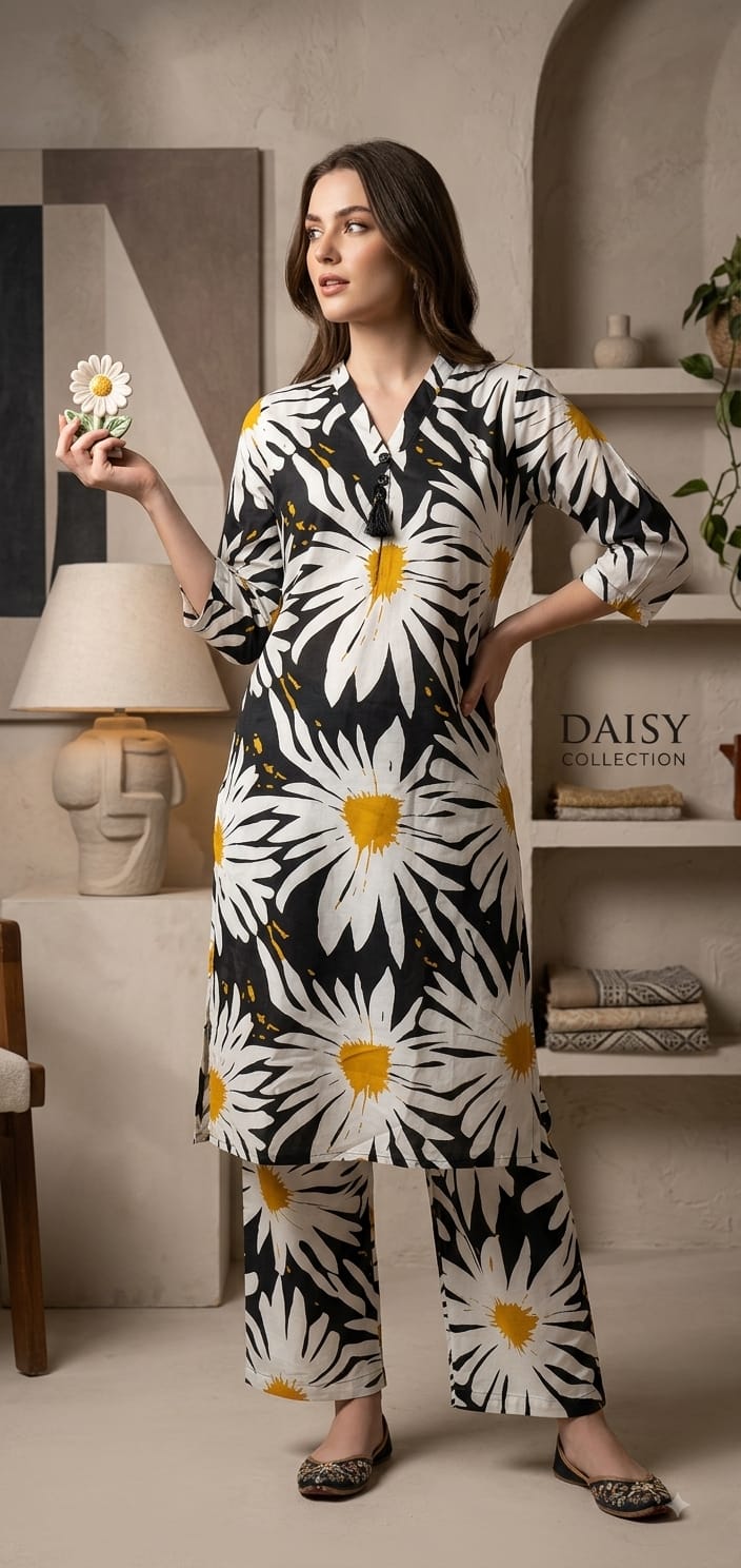 FANCY REYON PRINTED CO ORD SET IN WHOLESALE
