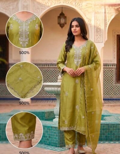 FANCY THREE PIECE READYMADE SET IN WHOLESALE