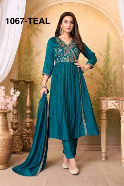 FF D NO 1067 DESIGNER READYMADE SET IN COMBO