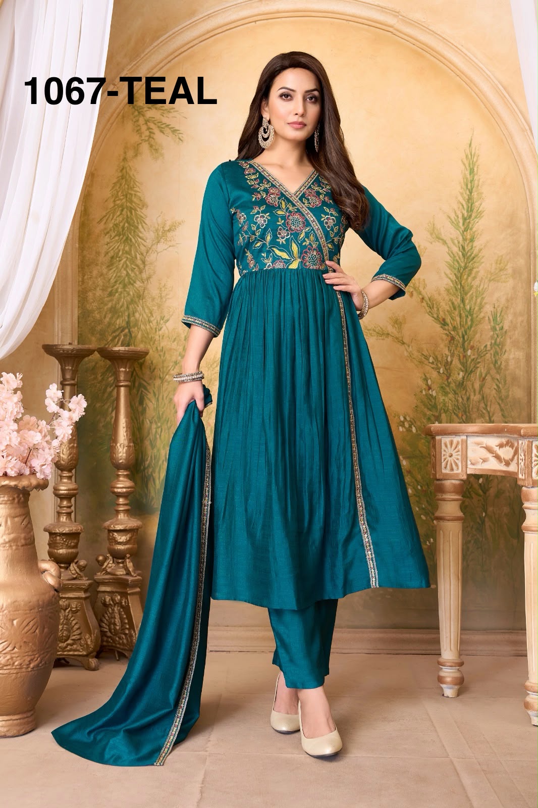 FF D NO 1067 DESIGNER READYMADE SET IN COMBO