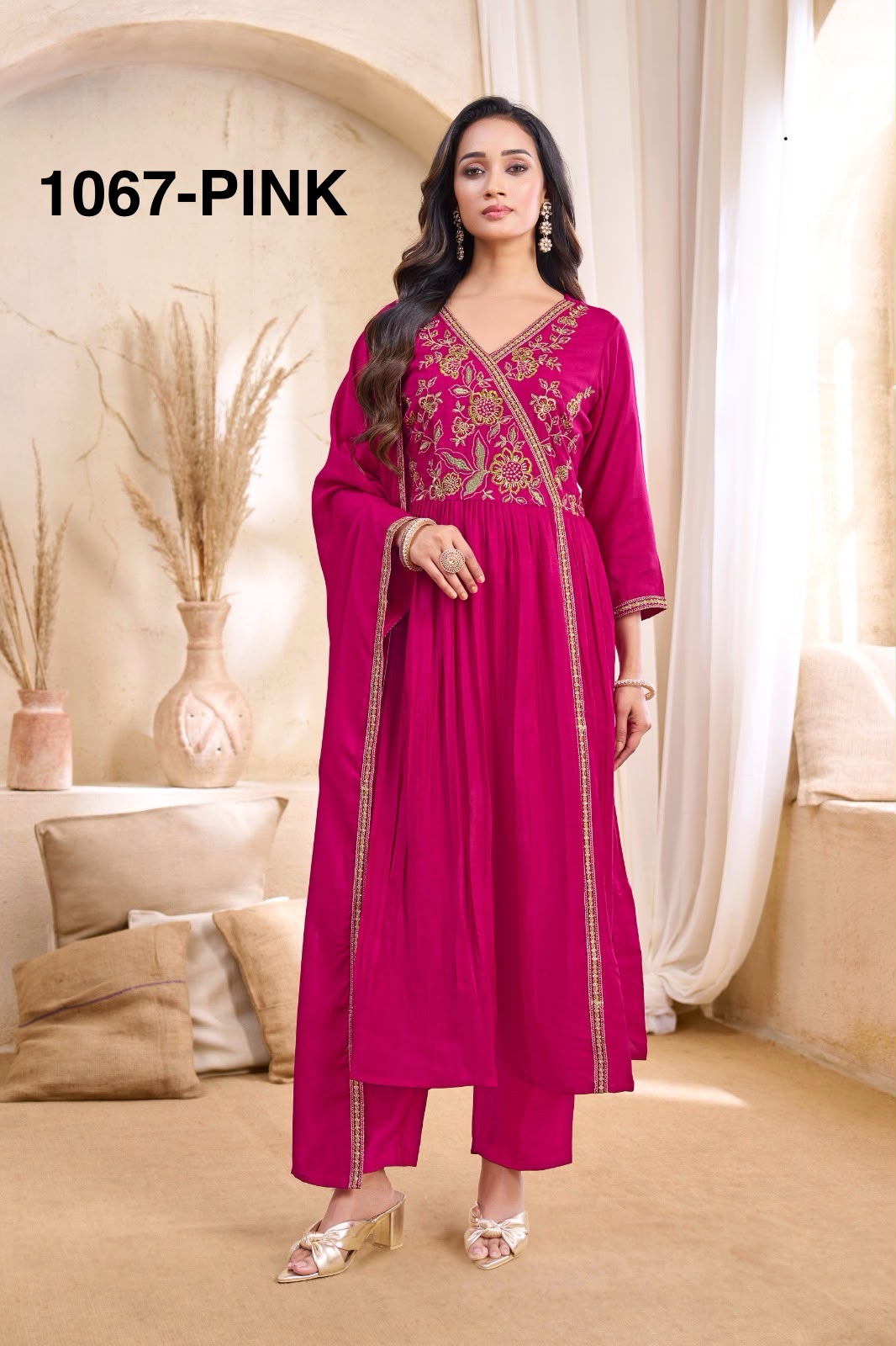 FF D NO 1067 DESIGNER READYMADE SET IN COMBO