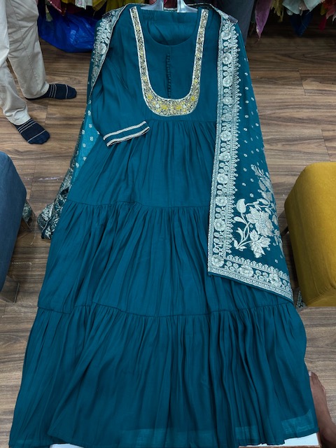 KAYA TRENDS 6733 FANCY GOWN SET IN COMBO