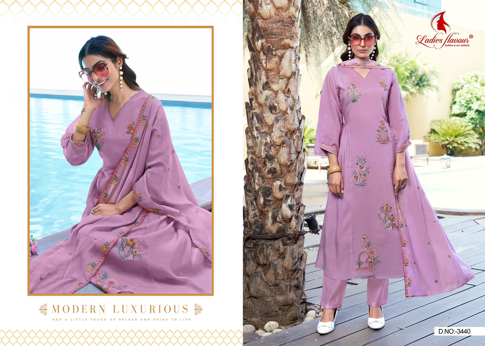 LADIES FLAVOUR D NO 3438 TO 3440 READYMADE SET