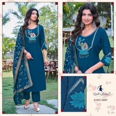 LADIES FLAVOUR D NO 3446 TO 3448 READYMADE SUIT