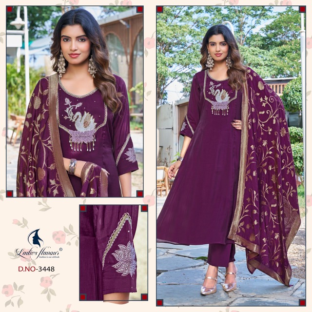 LADIES FLAVOUR D NO 3446 TO 3448 READYMADE SUIT