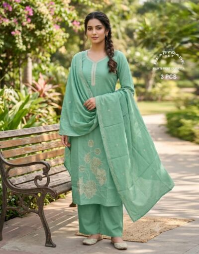 LATEST DESIGNER THREE PIECE SET IN WHOLESALE