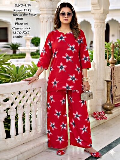 LATEST REYON PRINTED CO ORD SET COMBO WHOLESALE