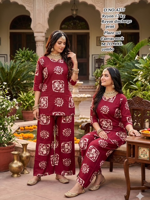 LATEST REYON PRINTED CO ORD SET COMBO WHOLESALE