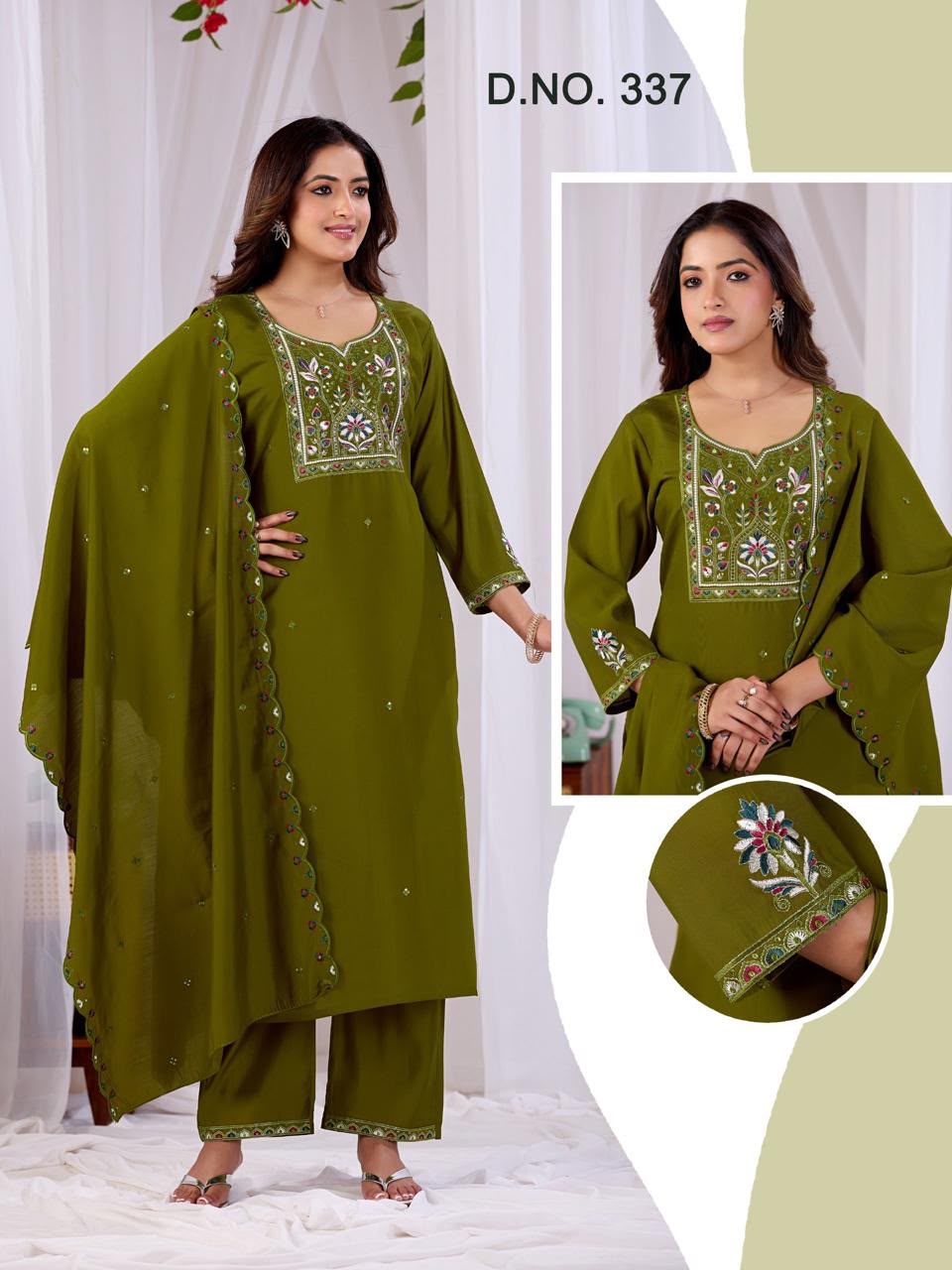 MITTOO 337 & 338 & 339 THREE PIECE SET IN COMBO
