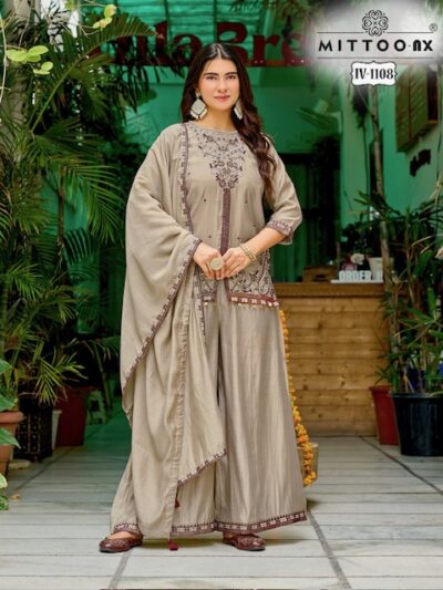 MITTOO NX IV 1107 & 1108 PARTYWEAR THREE PIECE