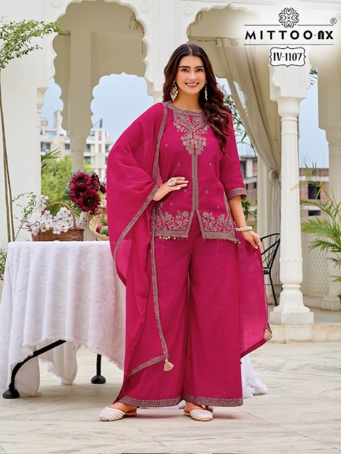 MITTOO NX IV 1107 & 1108 PARTYWEAR THREE PIECE