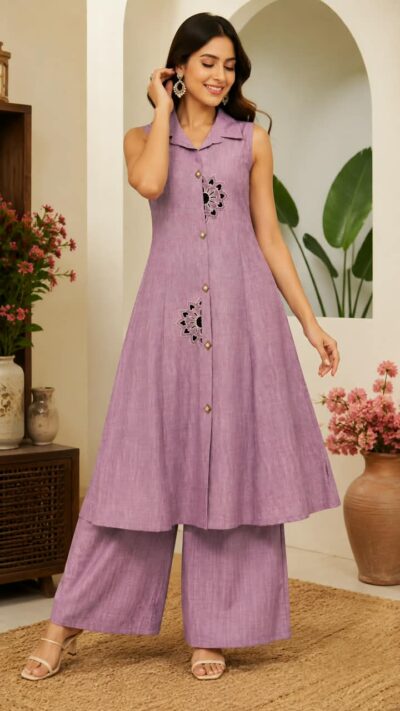 SCG PREMIUM HANDWORK CO ORD SET COMBO IN WHOLESALE