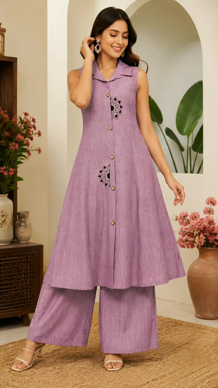 SCG PREMIUM HANDWORK CO ORD SET COMBO IN WHOLESALE