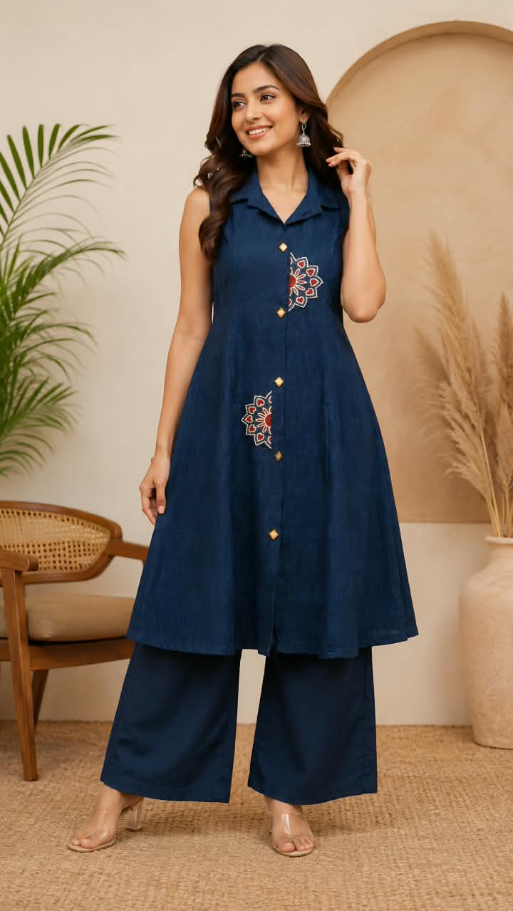 SCG PREMIUM HANDWORK CO ORD SET COMBO IN WHOLESALE