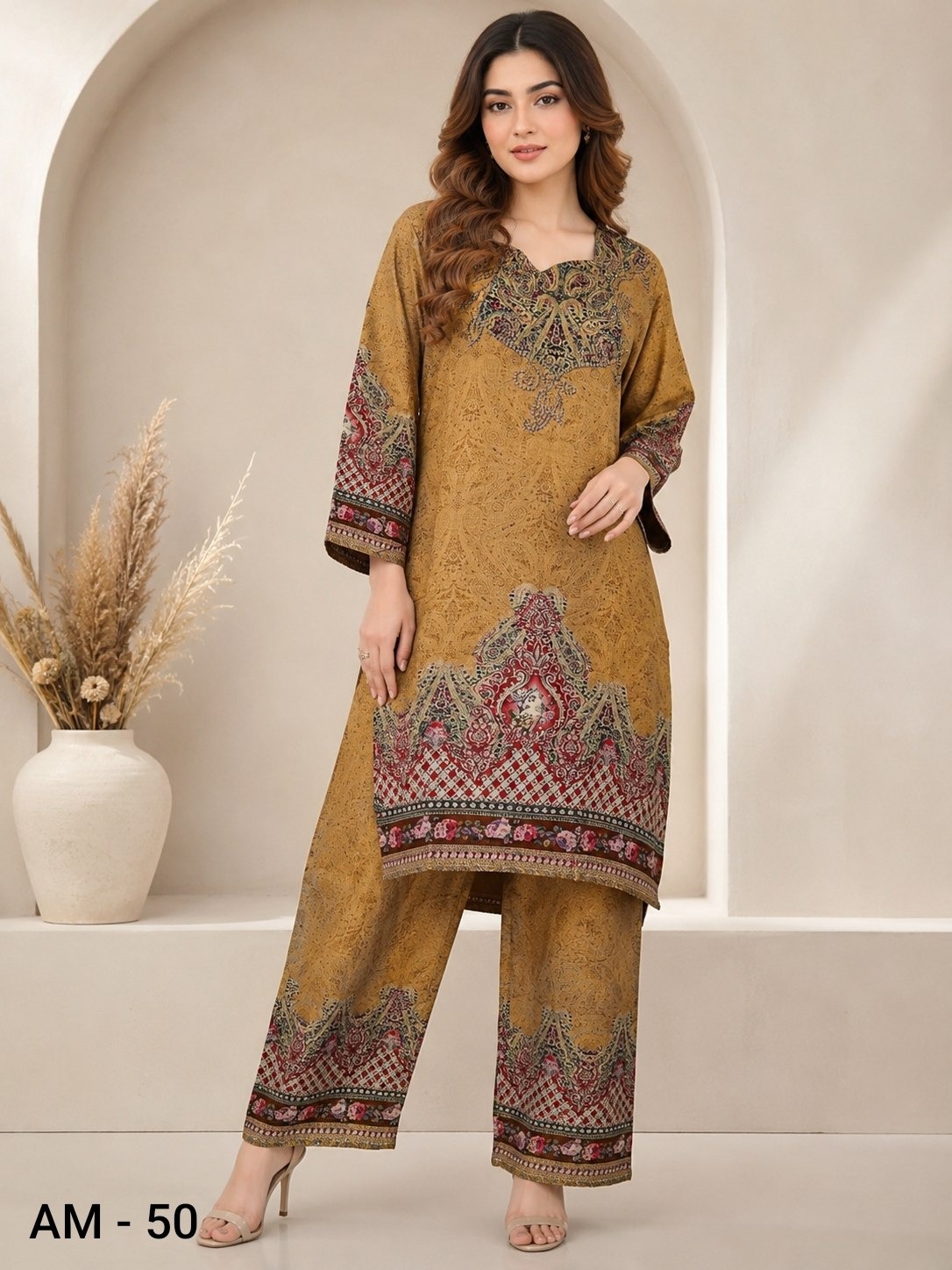 SMK RAYON TWO PIECE SET COMBO IN WHOLESALE