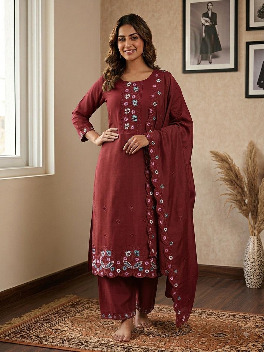 SS DESIGNER HANDWORK THREE PIECE SET IN WHOLESALE