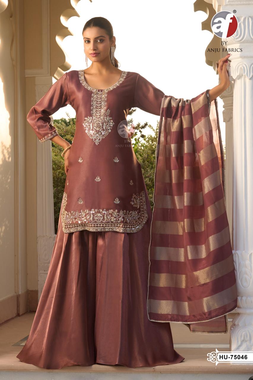 ANJU FABRICS HU 75048 FANCY THREE PIECE SET