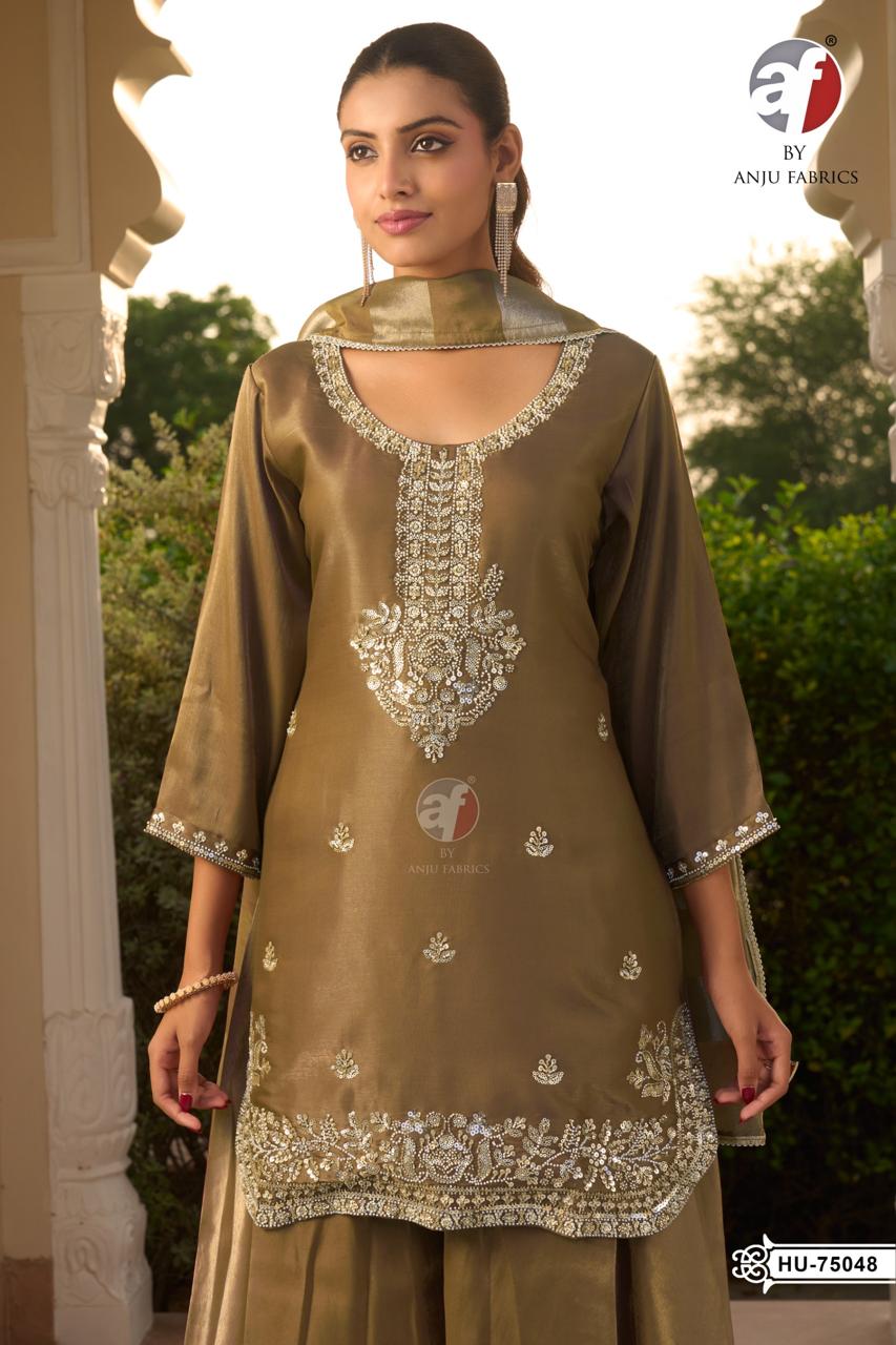 ANJU FABRICS HU 75048 FANCY THREE PIECE SET