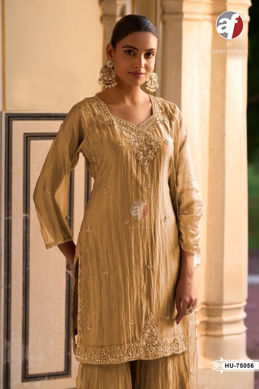 ANJU FABRICS HU 75056 TISSUE ORGANZA SALWAR